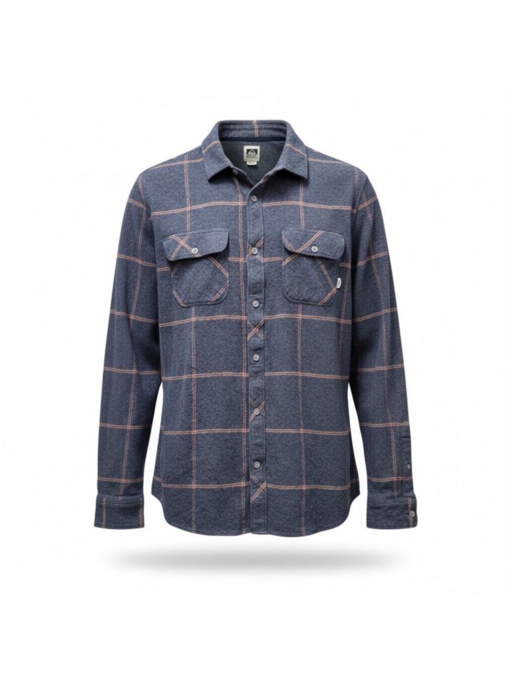 REEF Men's Plaid Flannel Long-Sleeves Collared Cotton Shirt Size Large Pre-owned